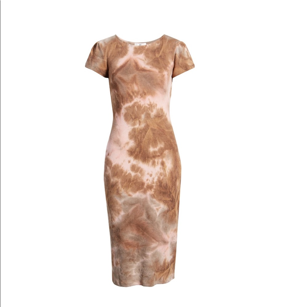 Tie Dye Knit Midi Dress